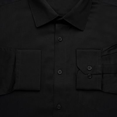 Cambridge Giza Cotton Shirt in Raven View 4