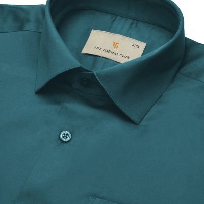 Cambridge Giza Cotton Shirt in Teal View 4