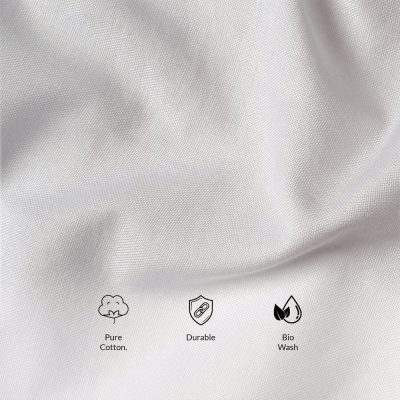 Regal Oxford Solid Shirt in Cloud White View 3